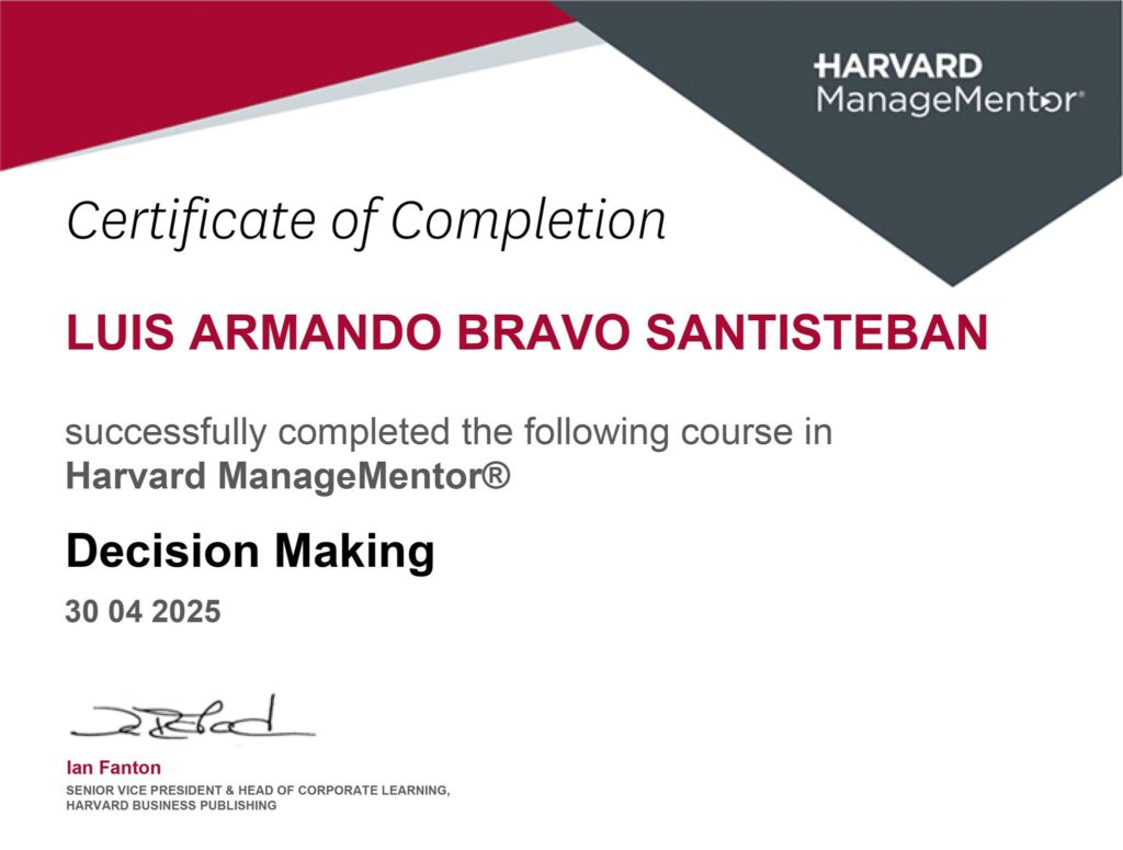 Decision Making - Harvard ManageMentor