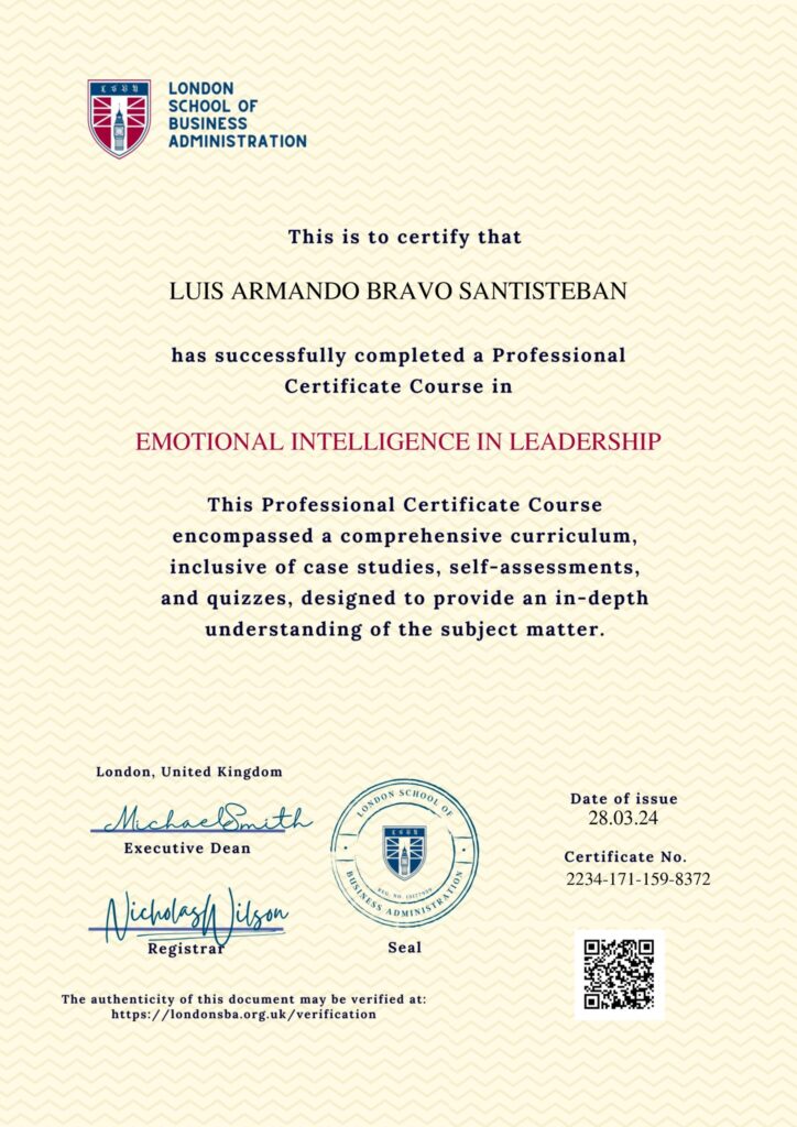 Emotional Intelligence in Leadership - London School of Business Administration