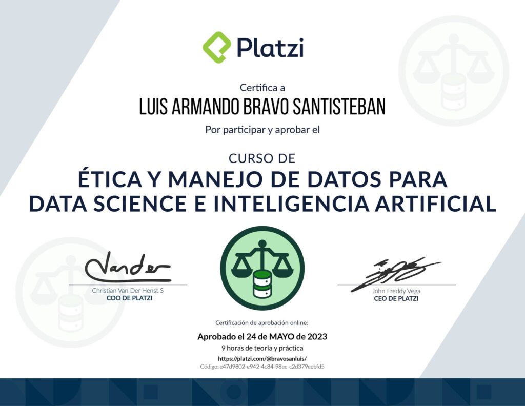 Ética y Manejo de Datos para Data Science e IA