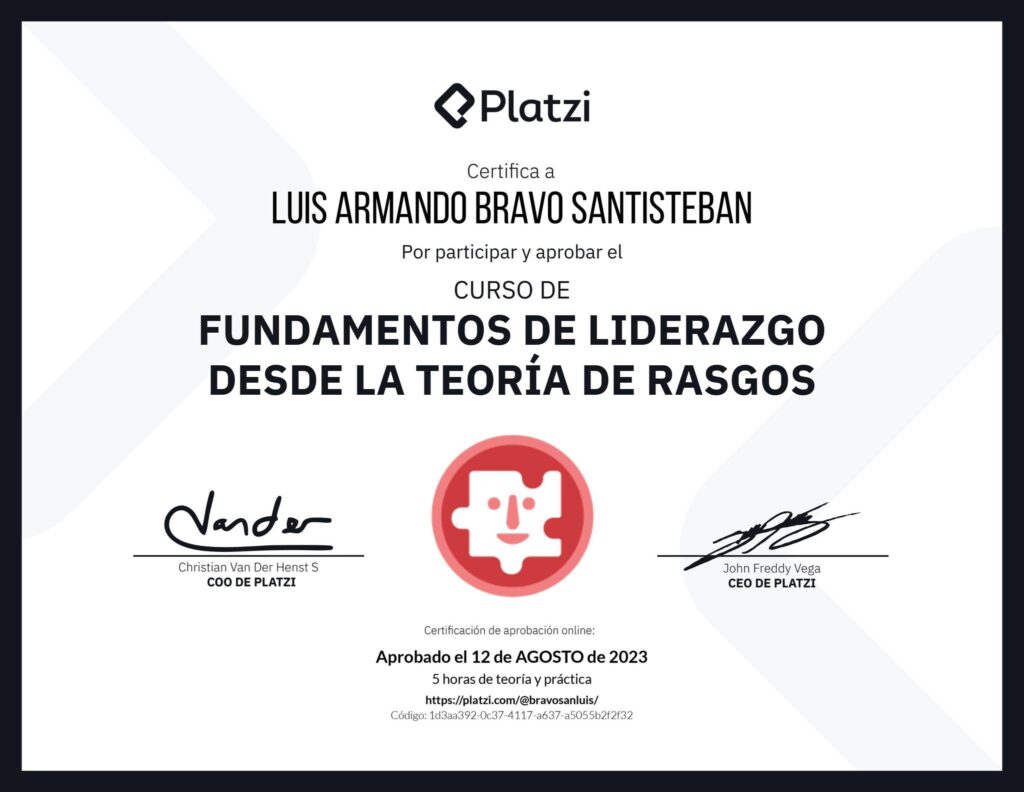 Liderazgo Teoría de Rasgos