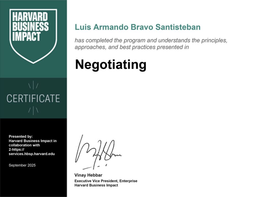 Negotiating - Harvard Business Impact