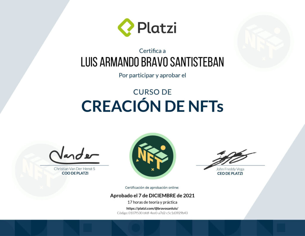 Creación de NFTs
